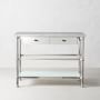 Modular Kitchen Island with Marble Top, Polished Nickel