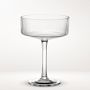 Modern Optic Coupe Glasses, Set of 4