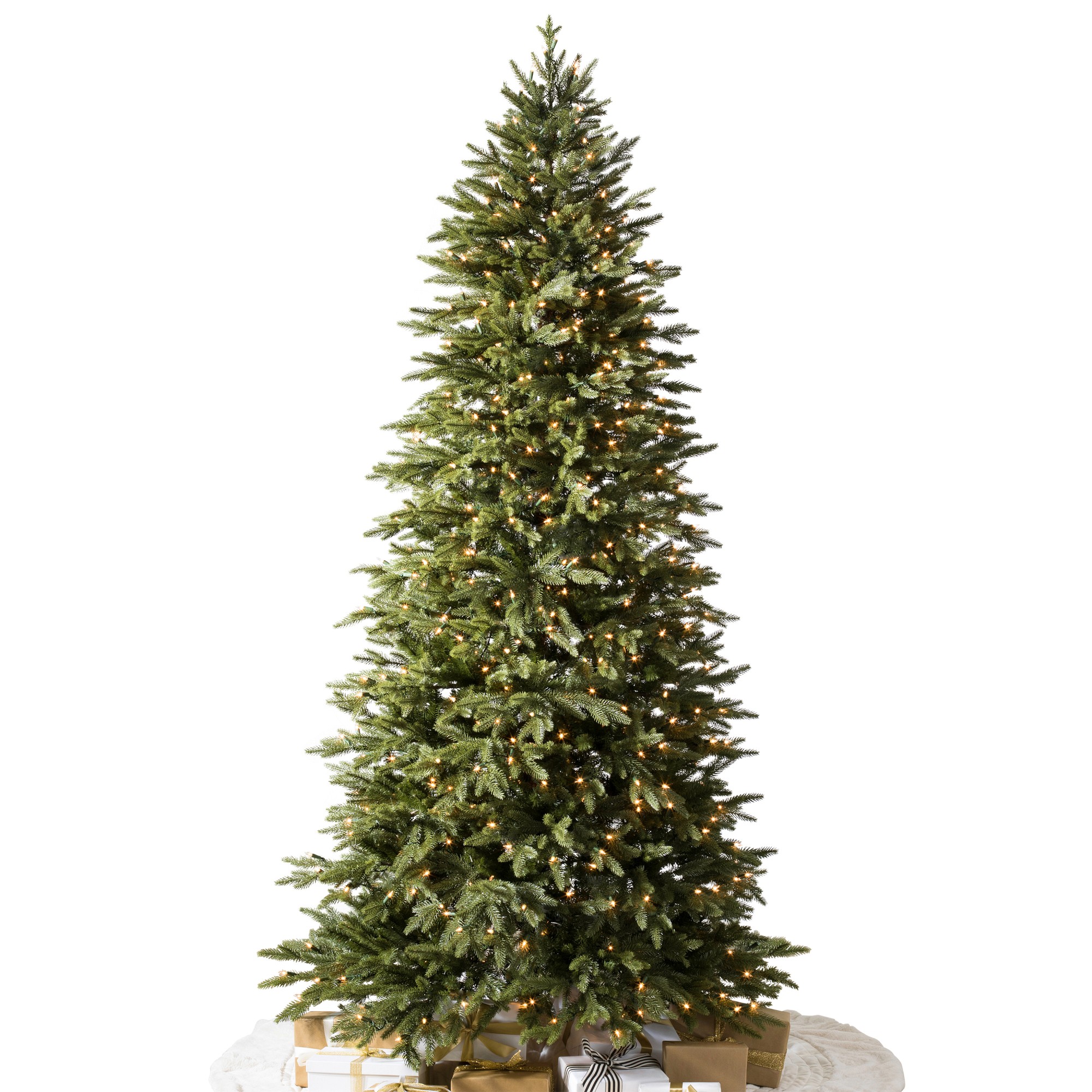 Balsam Hill Most Realistic Silverado Slim Pre-Lit Tree, 6'-9'