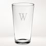 Monogrammed Pint Glasses, Single-Initial, Set of 4