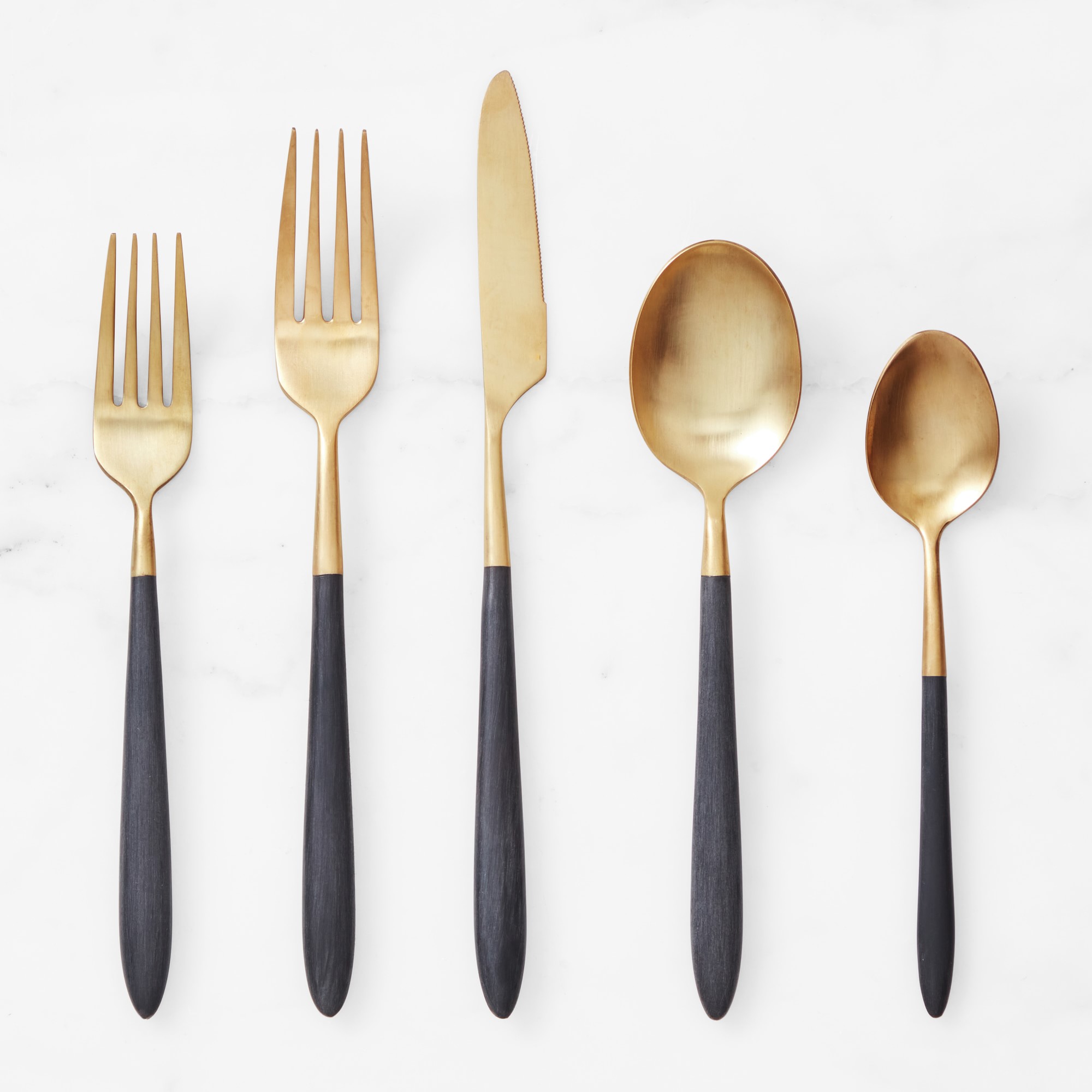 Fortessa Velo Two-Toned 5-Piece Flatware Sets