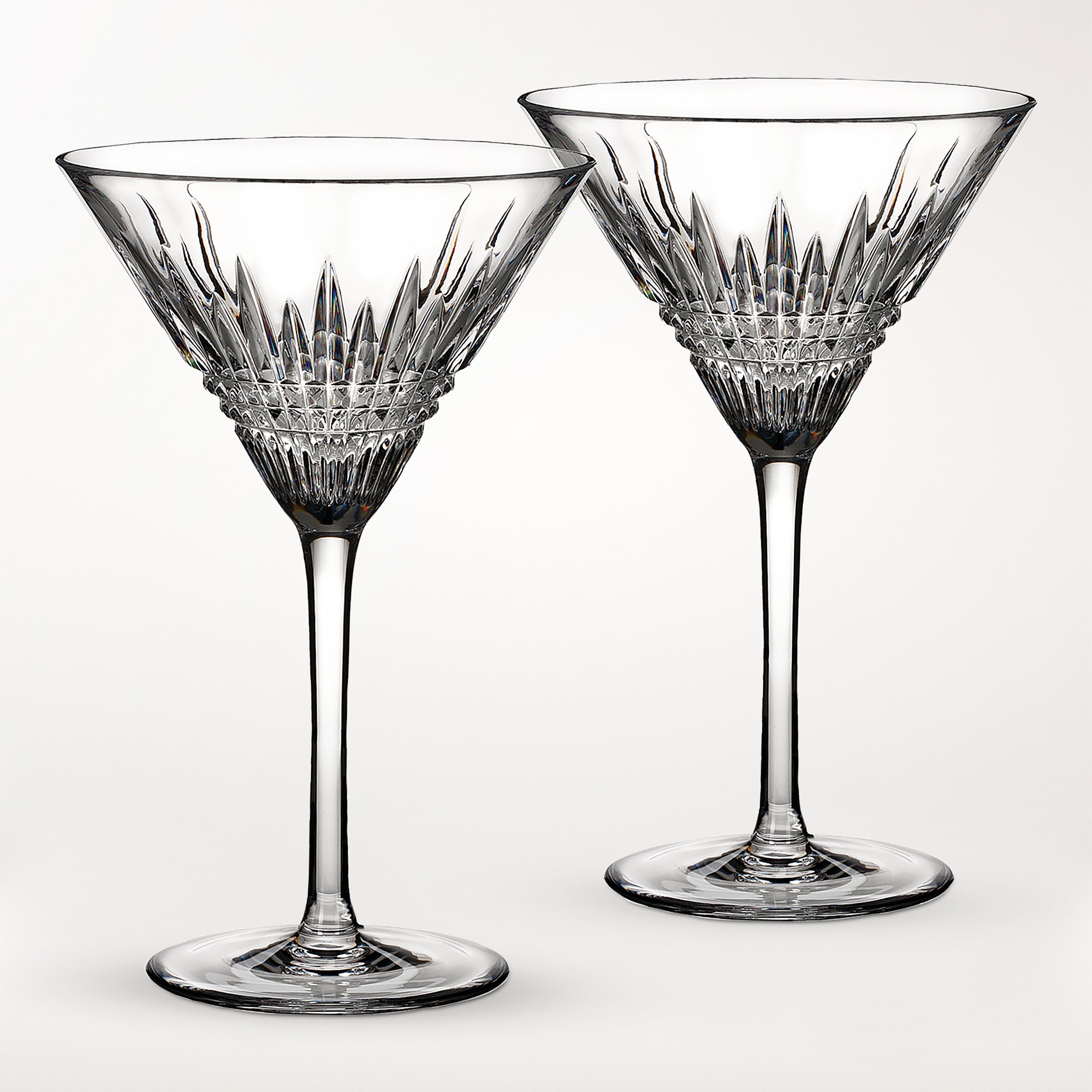 Waterford Lismore Diamond Martini Glasses, Set of 2