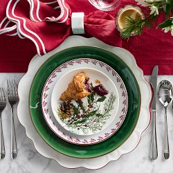 Williams Sonoma Holiday Star 10” plates. Set 2024 of 4