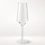 Sol Outdoor Al Fresco Champagne Glasses, Set of 6, Clear