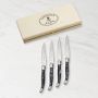 Laguiole Jean Dubost Steak Knives, Set of 4, Marble Black