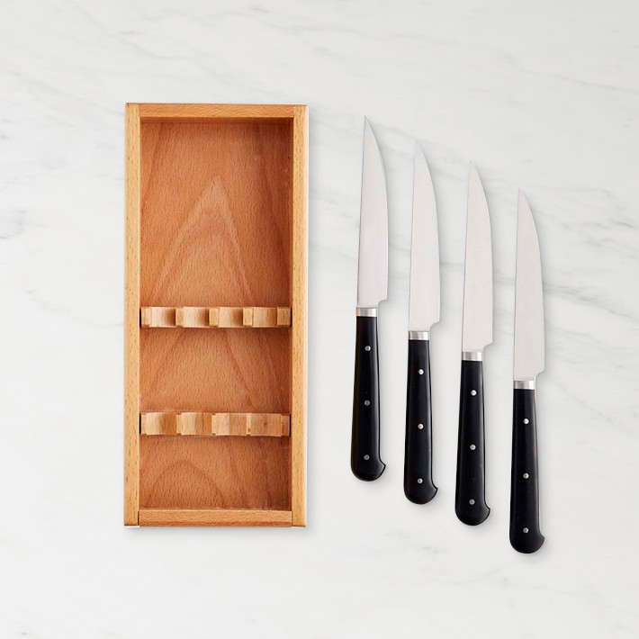 Zwilling J.A. Henckels Porterhouse Steak Knives in Wood Box, Set of 4