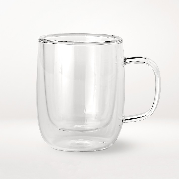 Double-Wall Glass Espresso Mugs, Set of 4