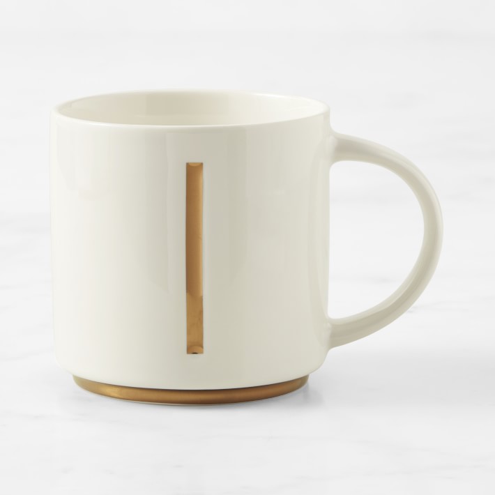 Gold Monogram Mug