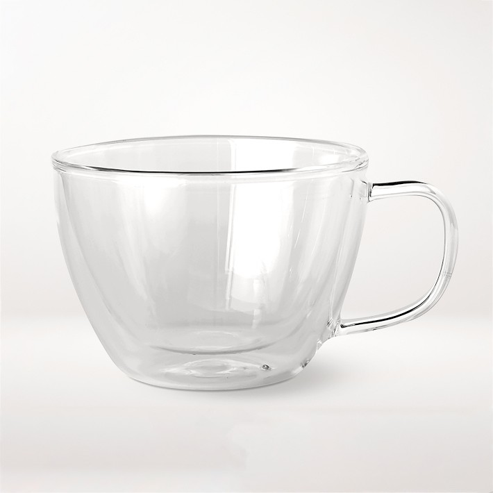 Double-Wall Glass Latte Mugs