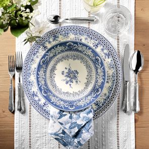 English Floral Dinner Plates Set of 4 Williams Sonoma