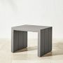 Larnaca Slate Grey Metal Outdoor Side Table (24&quot;)