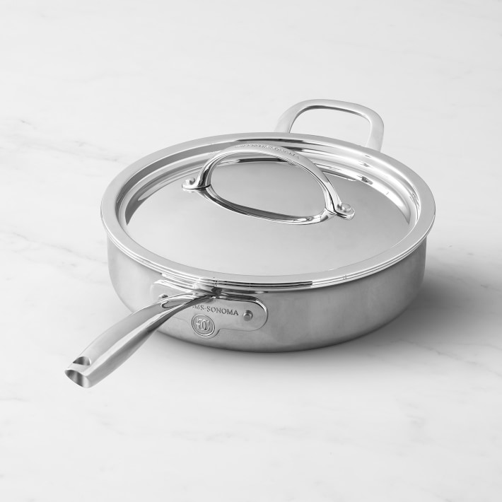 Williams Sonoma Signature Thermo-Clad&#8482; Stainless-Steel Saut&#233; Pan, 4 1/2-Qt