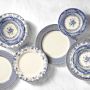 English Floral Dinner Plates, Set of 4