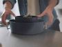 Video 1 for Joseph Joseph Ceramic Nonstick Space-Saving Shallow Covered Casserole with Folding Handles, 5-Qt.