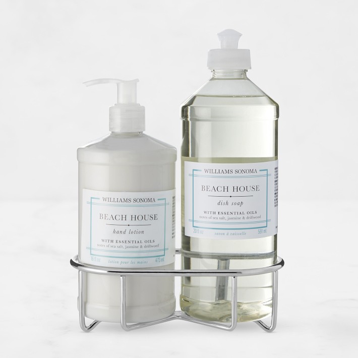 Williams Sonoma Beach House Hand Lotion & Dish Soap 3-Piece Kitchen Set, Classic, Stainless