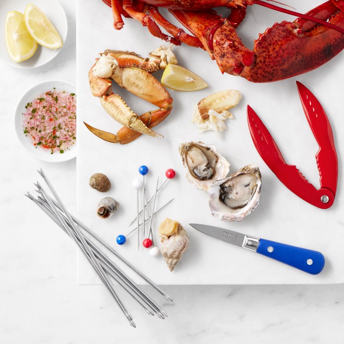 Jean Dubost 4 piece Seafood Set in Paris Colors