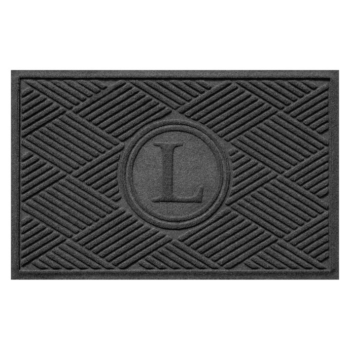 Waterhog Diamonds Monogrammed Doormat - H
