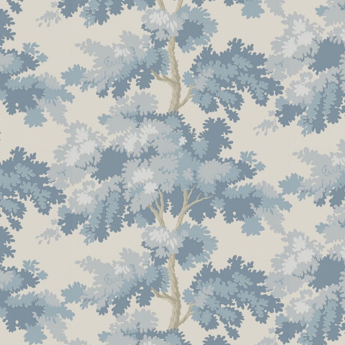 Scalamandre Raphael Wallpaper, Light Blue