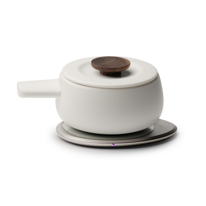 OHOM Fondi Self-Heating Fondue Set, Jasmine White