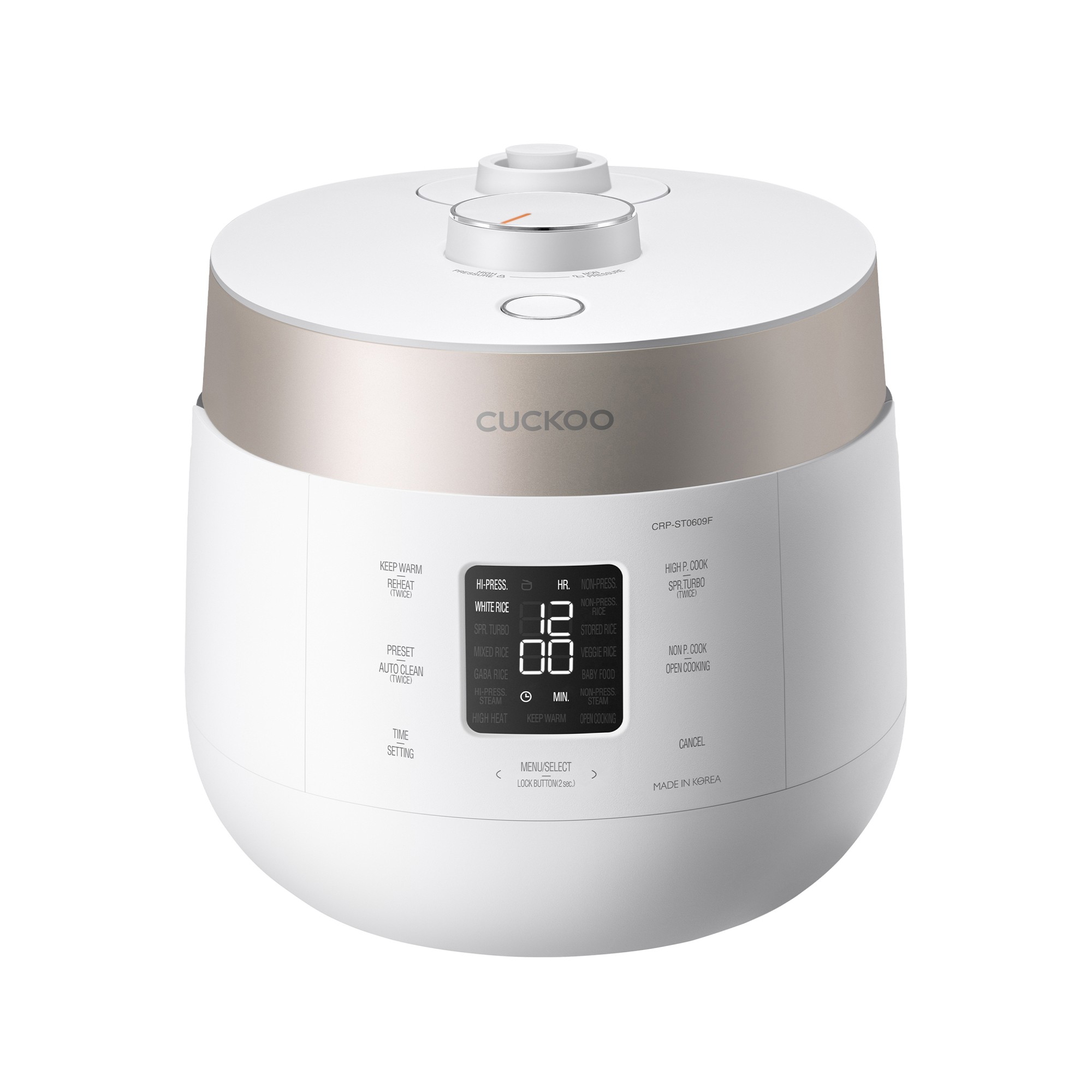 Cuckoo Heating Pressure Twin Pressure Rice Cooker, 6-Cup