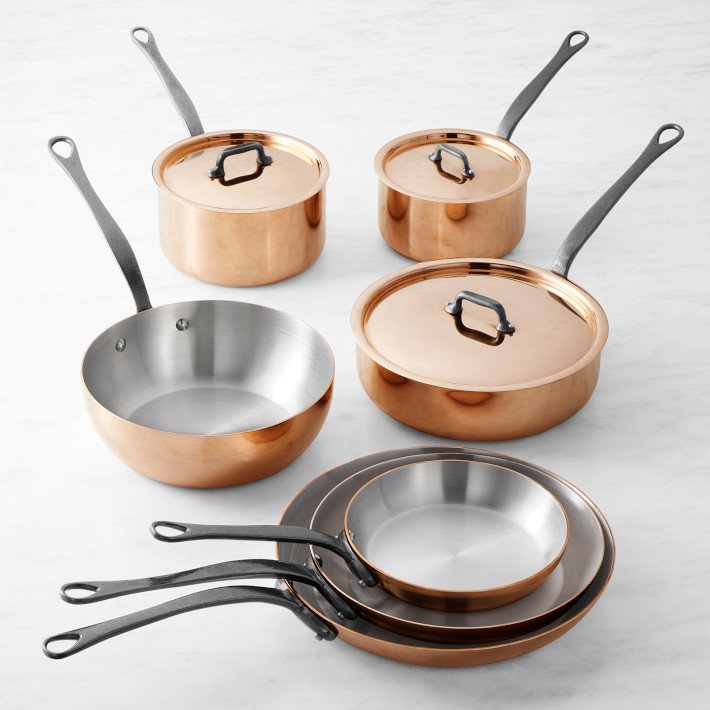 Mauviel Copper M200Ci 10-Piece Cookware Set