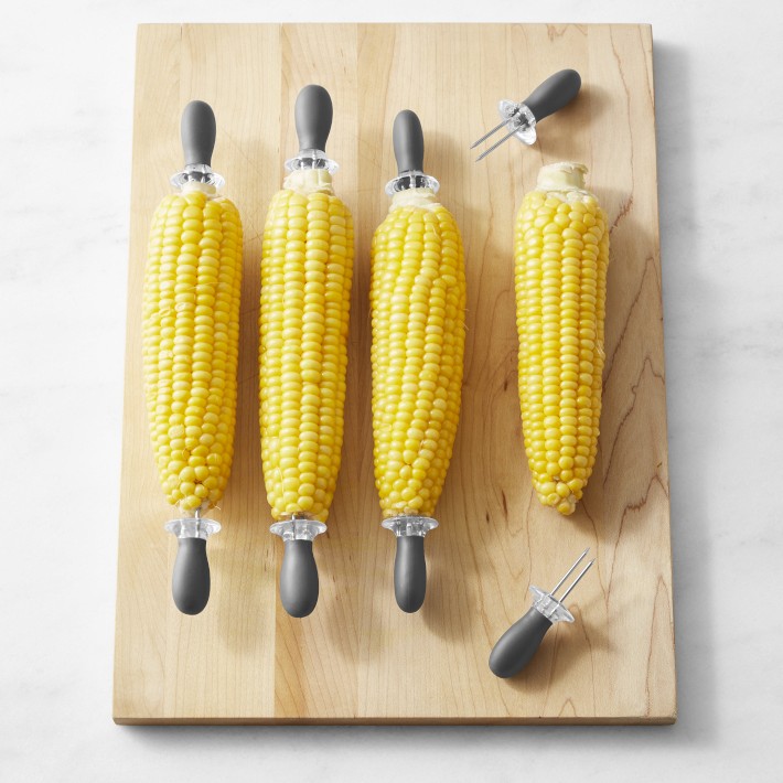 Williams Sonoma Interlocking Corn Cob Holders, Set of 4