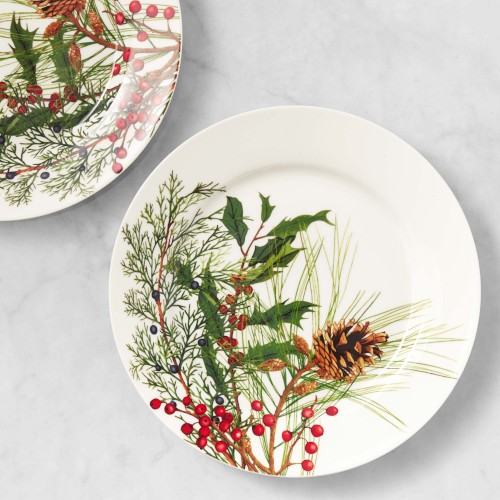 Woodland Berry Salad Plates, Set of 4, Winterberries