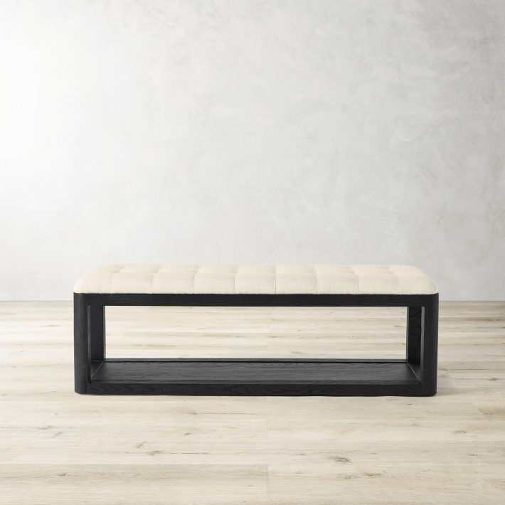 Porte Grid Tufted Bench (55&quot;)