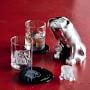 Williams Sonoma Bulldog Etched Glass &amp; Ice Mold Set