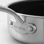 GreenPan&#8482; Premiere Stainless-Steel Ceramic Nonstick Covered Saut&#233; Pan with Helper Handle