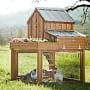 Cedar Chicken Coop &amp; Run with Planter