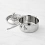 Ruffoni Opus Prima Stainless-Steel Saucepan with Stag Knob, 1 1/2-Qt.