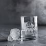 Williams Sonoma Bulldog Etched Glass &amp; Ice Mold Set