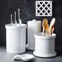 Ceramic Partitioned Utensil Holder