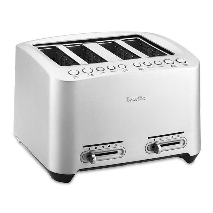 BREVILLE DIE-CAST STAINLESS STEEL TOASTER, PREOWNED, WORK GREAT good