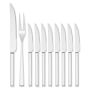 W&#252;sthof Stainless-Steel Steak &amp; Carving Knives, Set of 10