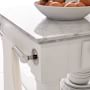 Barrelson Kitchen Island with Marble Top, Polished Nickel (84&quot;)