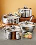 Ruffoni Opus Prima Hammered Stainless-Steel Soup Pot with Pumpkin Knob, 4-Qt.