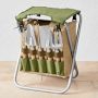 Williams Sonoma Gardening Seat &amp; Tool Kit