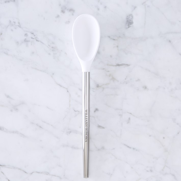 Williams Sonoma Stainless-Steel Silicone Spoon, White