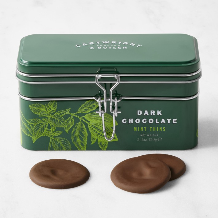 Cartwright & Butler Treasure Chest Tin with Mint Chocolate Thins ...