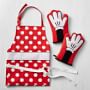 Minnie Adult Apron and Oven Mitt Set