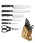 Wüsthof Gourmet Large Studio 7-Piece Knife Block Set, Acacia