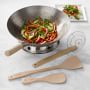 Hammered Wok & Wok Tool Set