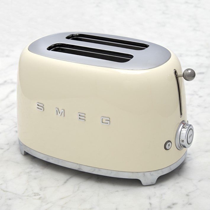 SMEG 2-Slice Toaster in Cream