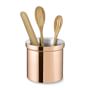 Partitioned Copper Utensil Holder