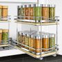 Lynk 6 Double Spice Rack Wood Floor