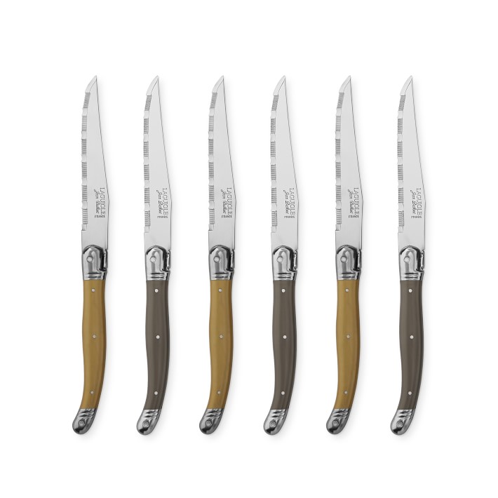 Dubost Laguiole Natura Steak Knives, Set of 6