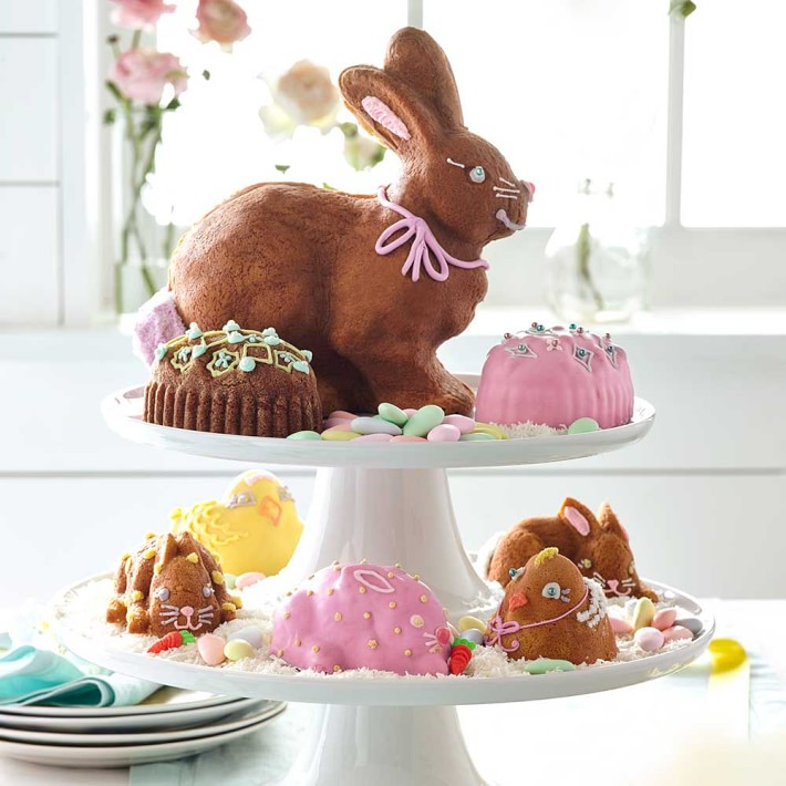 Nordic Ware Mini Easter Bunny Cakelet Pan Williams Sonoma