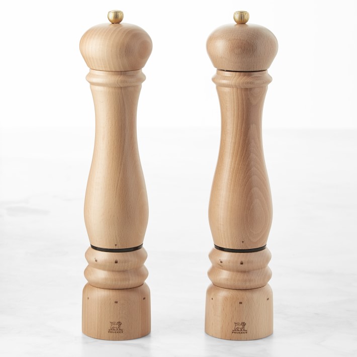 Peugeot Paris Electric Salt & Pepper Set, Natural Wood